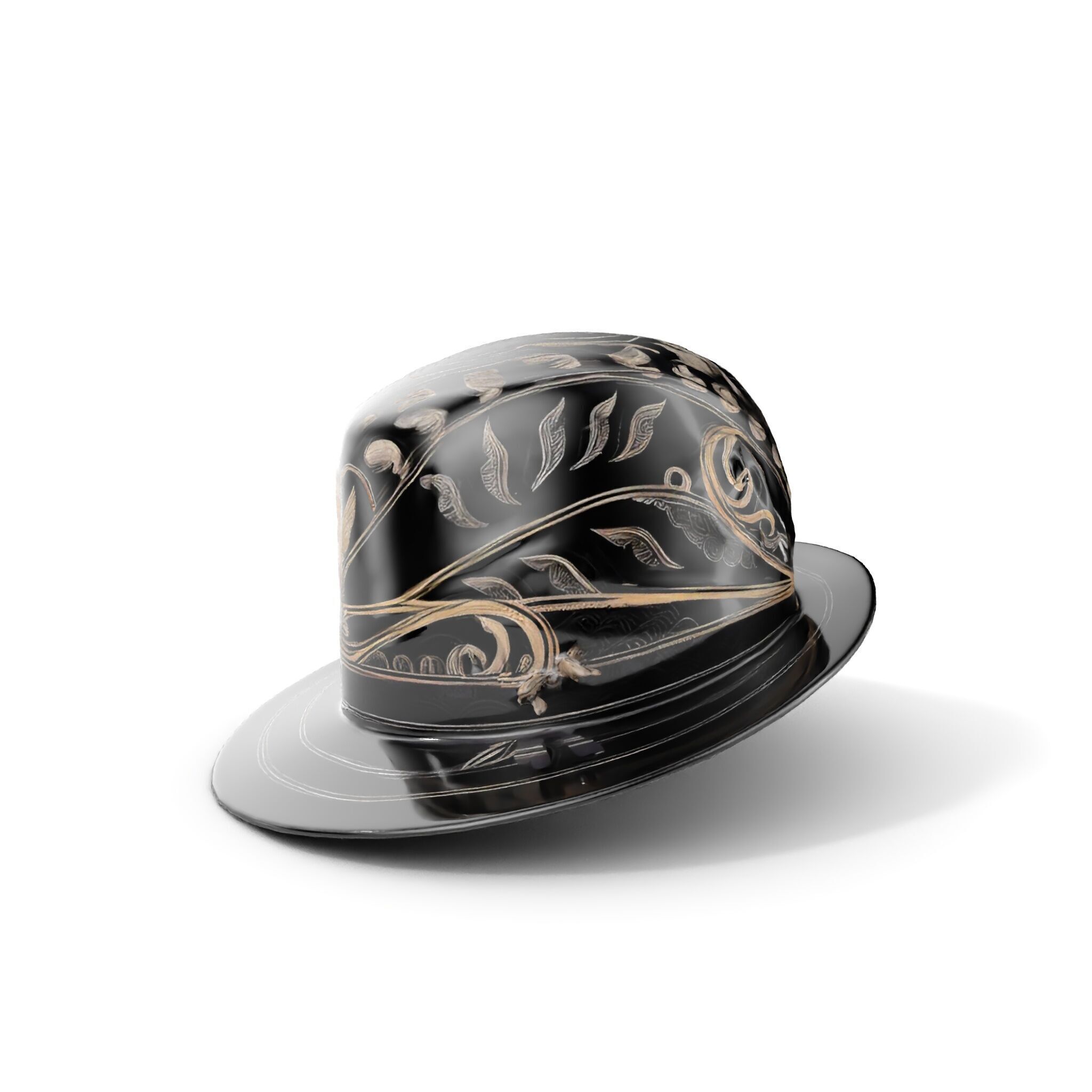 Elegant Decorative Hat Model Pack Low-poly 3D model_9