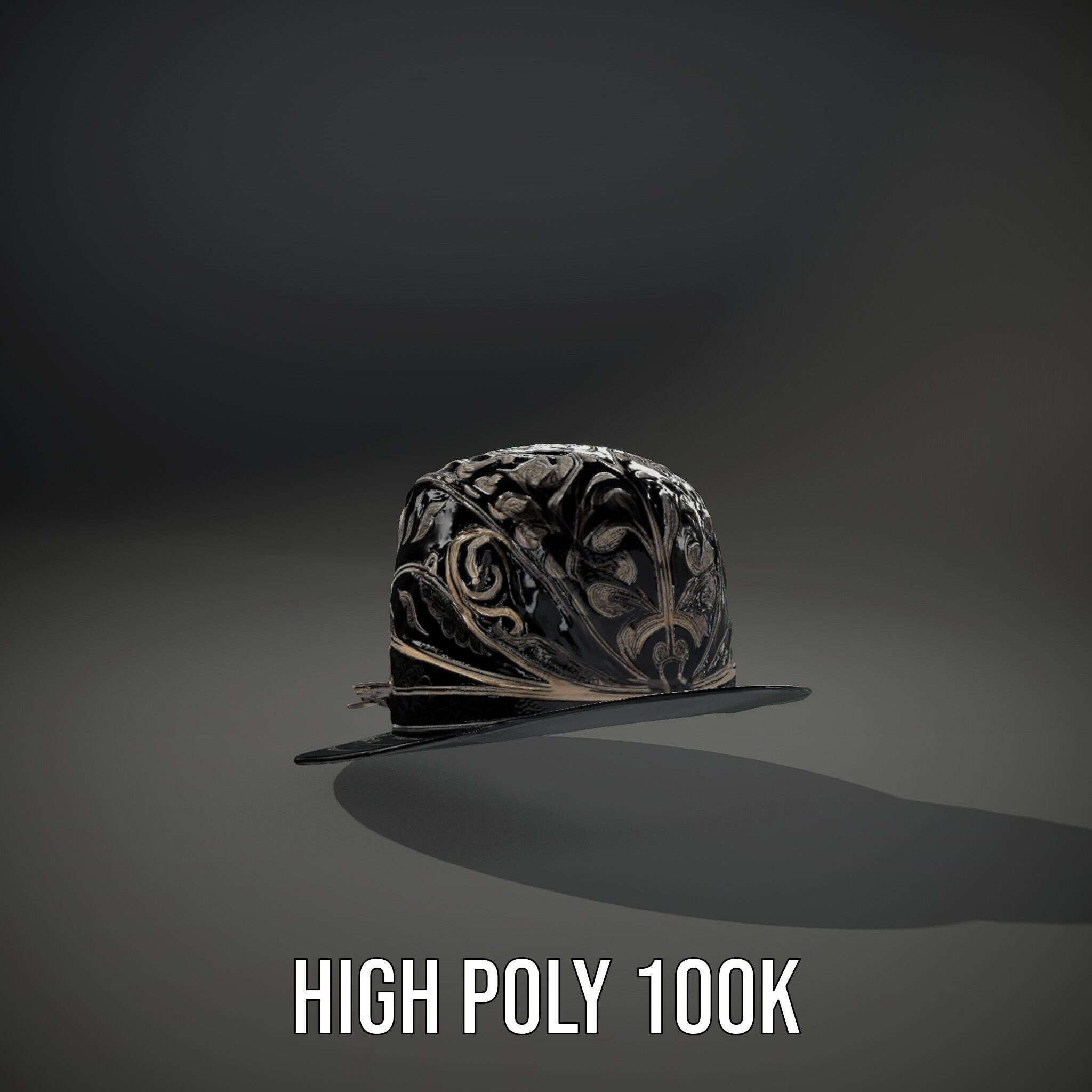 Elegant Decorative Hat Model Pack Low-poly 3D model_14