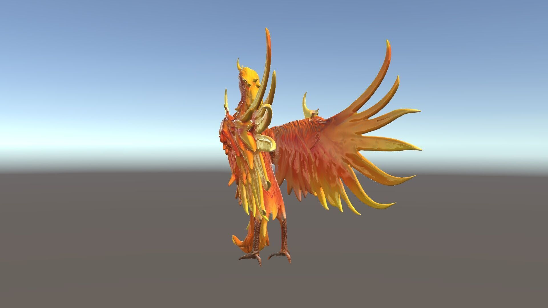 Mythical Phoenix D Model Pack Low-poly 3D model_5