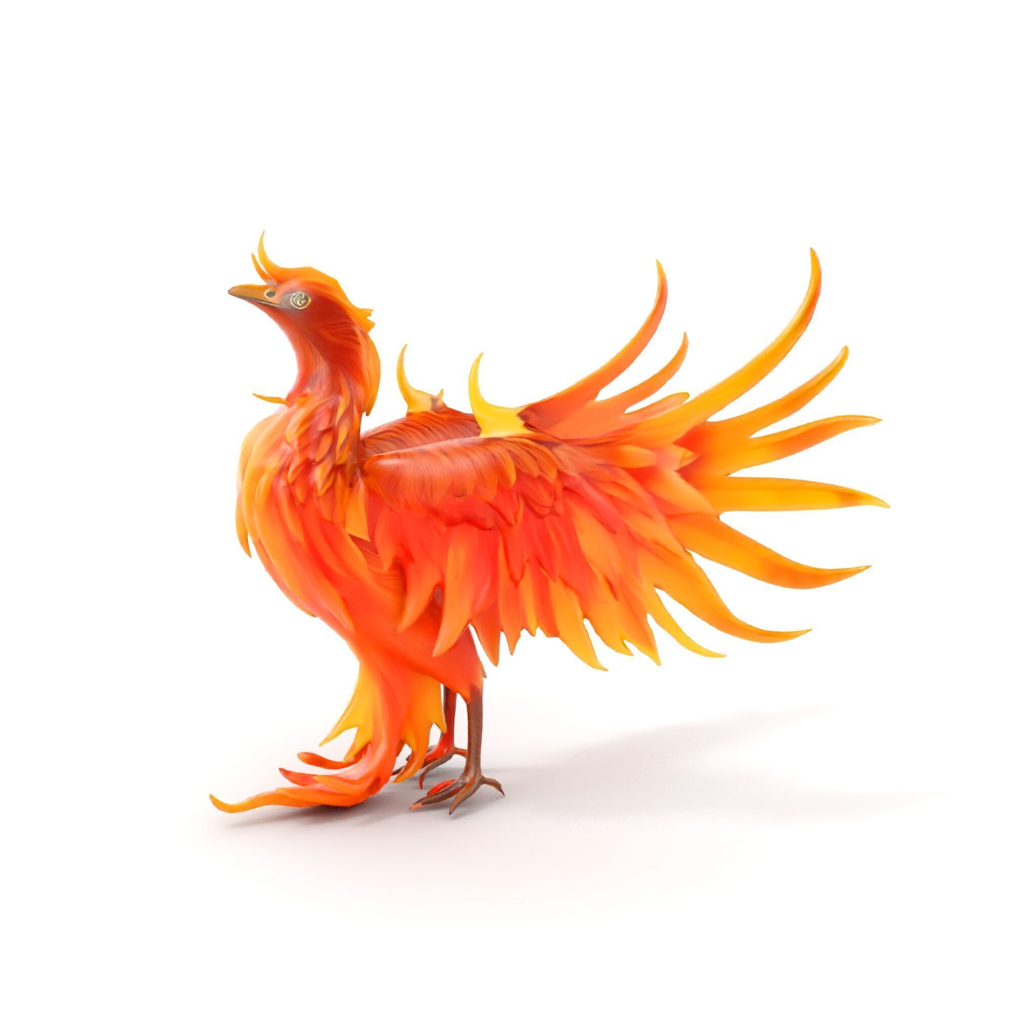 Mythical Phoenix D Model Pack Low-poly 3D model_15