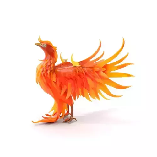 Mythical Phoenix D Model Pack Low-poly 3D model