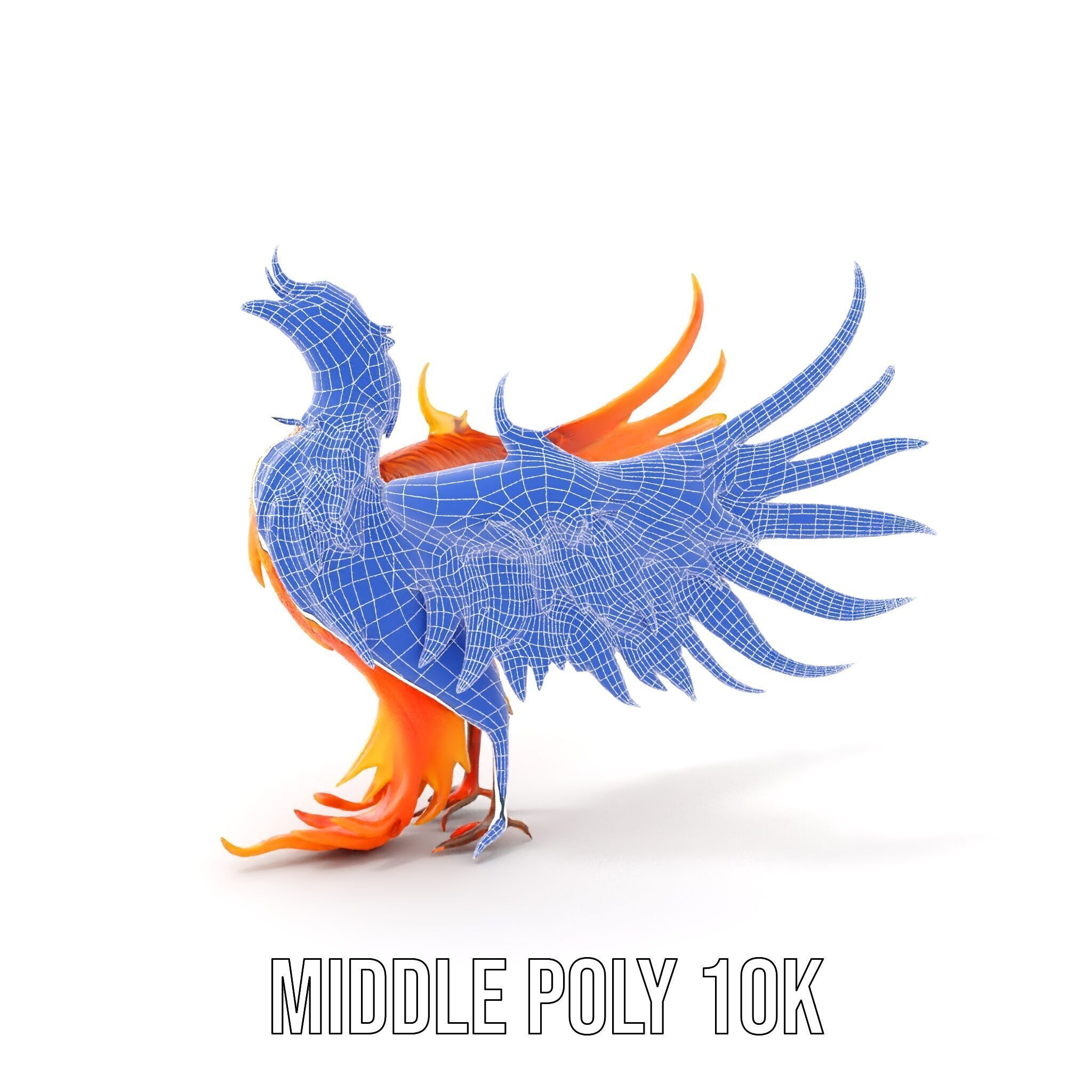 Mythical Phoenix D Model Pack Low-poly 3D model_19