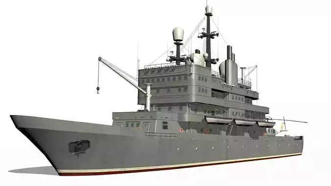 old ship Low-poly 3D model