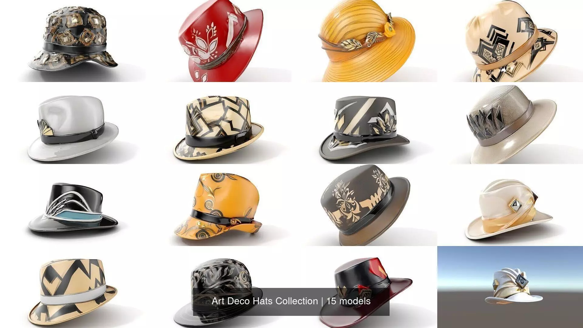 Art Deco Hats Collection _0