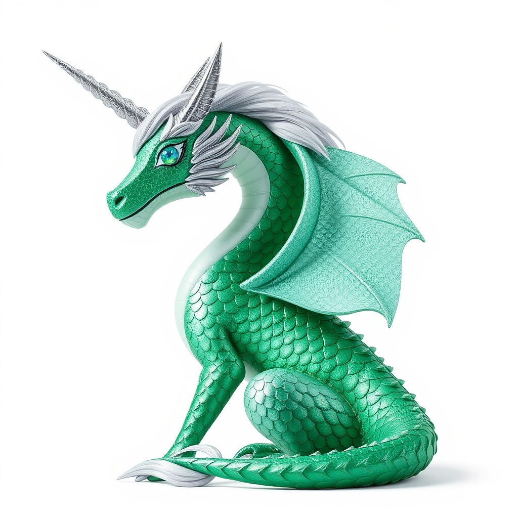 Fantasy Dragon Unicorn Model Pack Low-poly 3D model_2