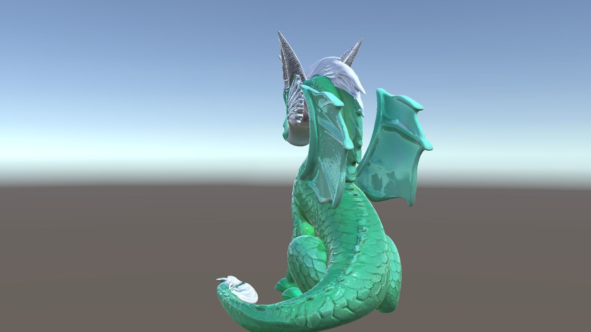 Fantasy Dragon Unicorn Model Pack Low-poly 3D model_5