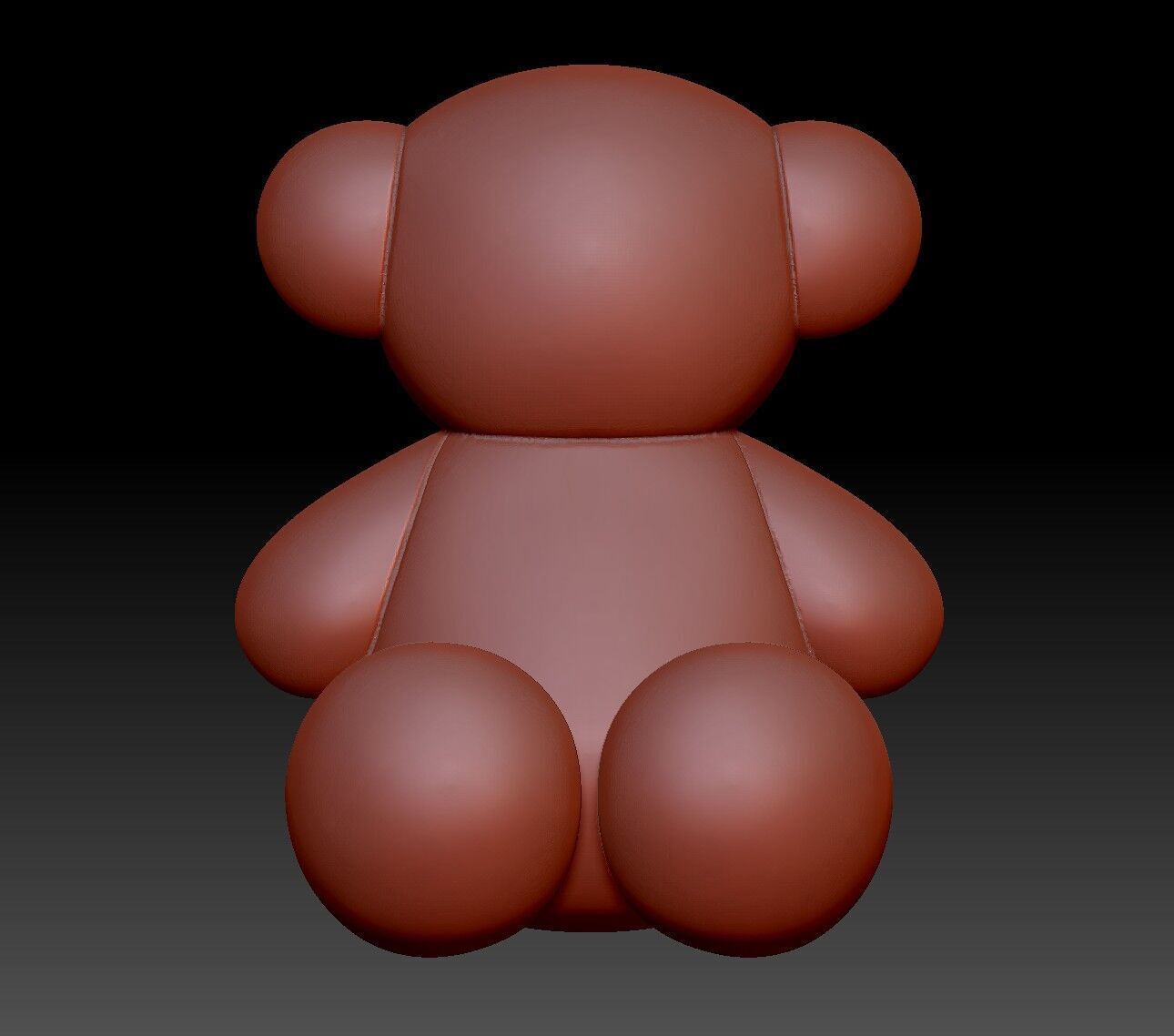 Bear OBJ 3D print model_7
