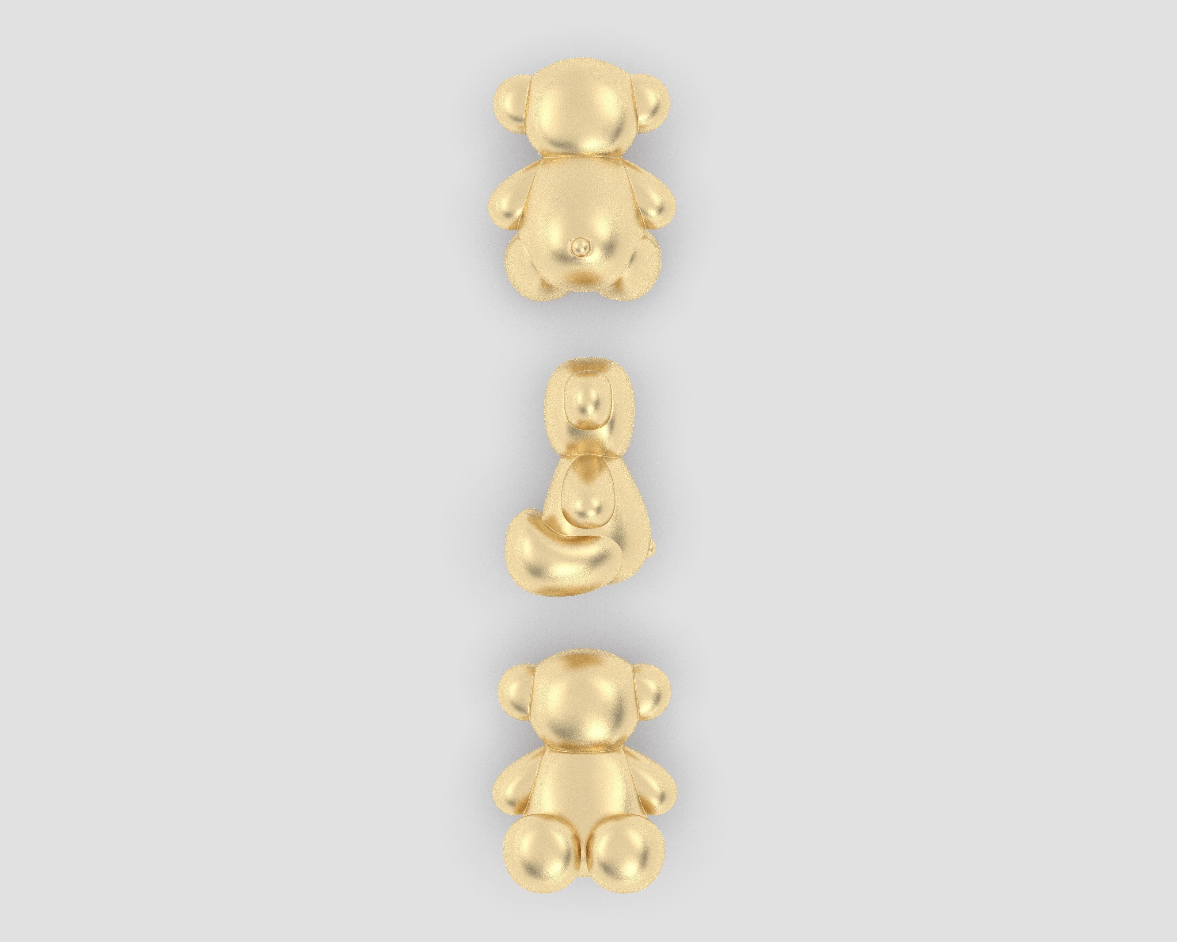 Bear OBJ 3D print model_4