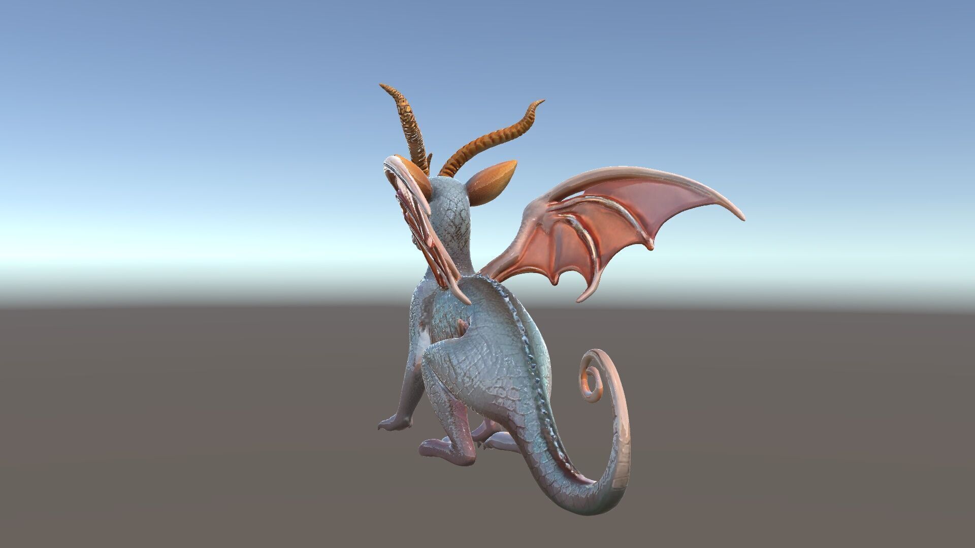 Dragon Creature Model Pack with PBR Textures Low-poly 3D model_5