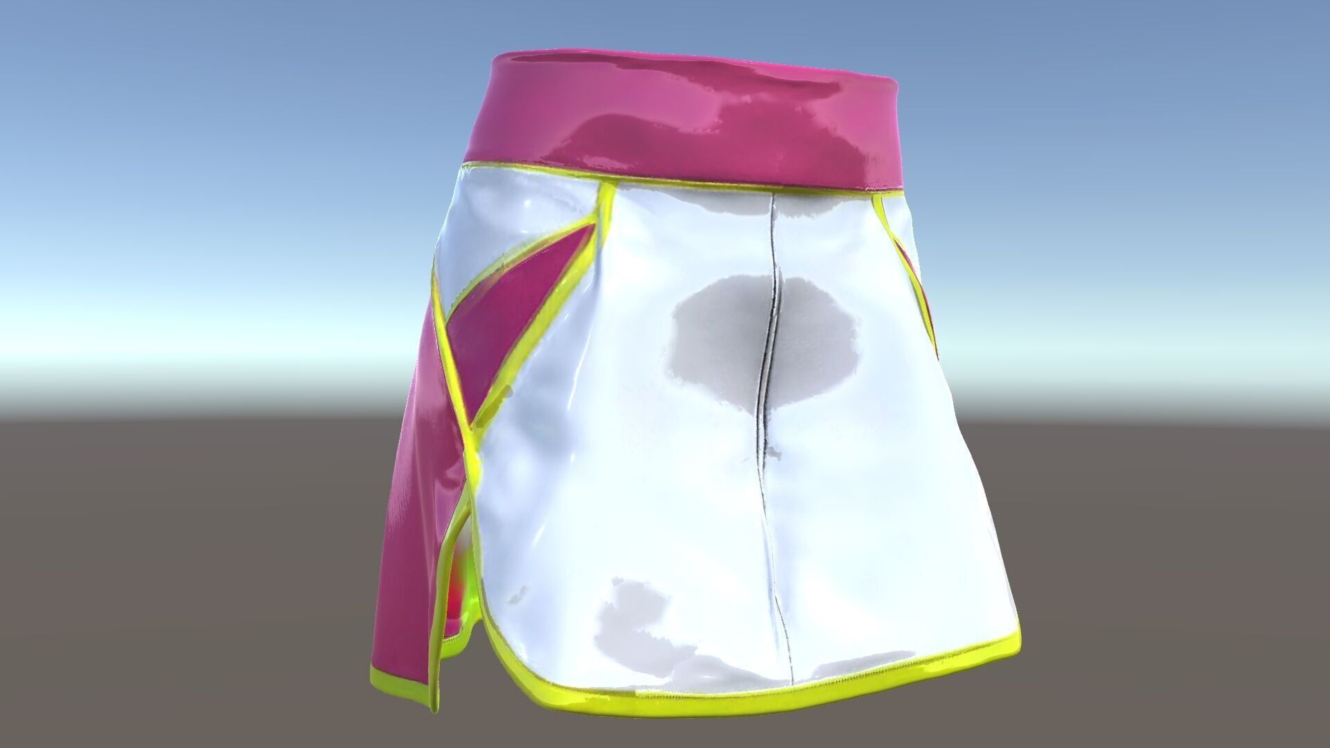 Colorful Athletic Skirt D model pack Low-poly 3D model_5