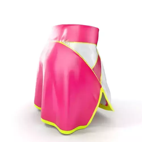 Colorful Athletic Skirt D model pack Low-poly 3D model