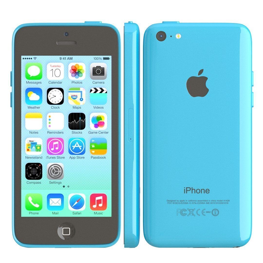 Apple iPhone 5c blue 3D model_1