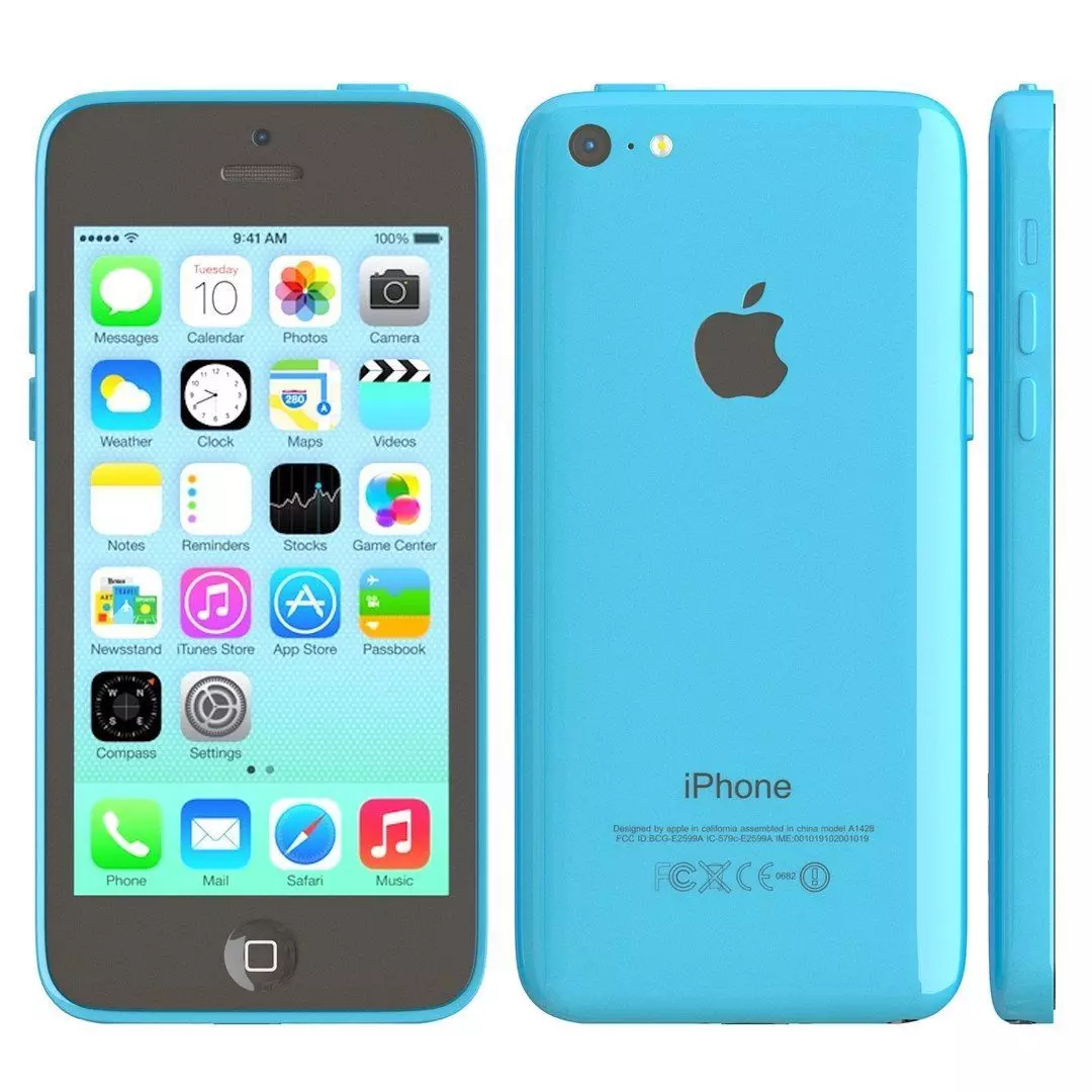 Apple iPhone 5c blue 3D model_0