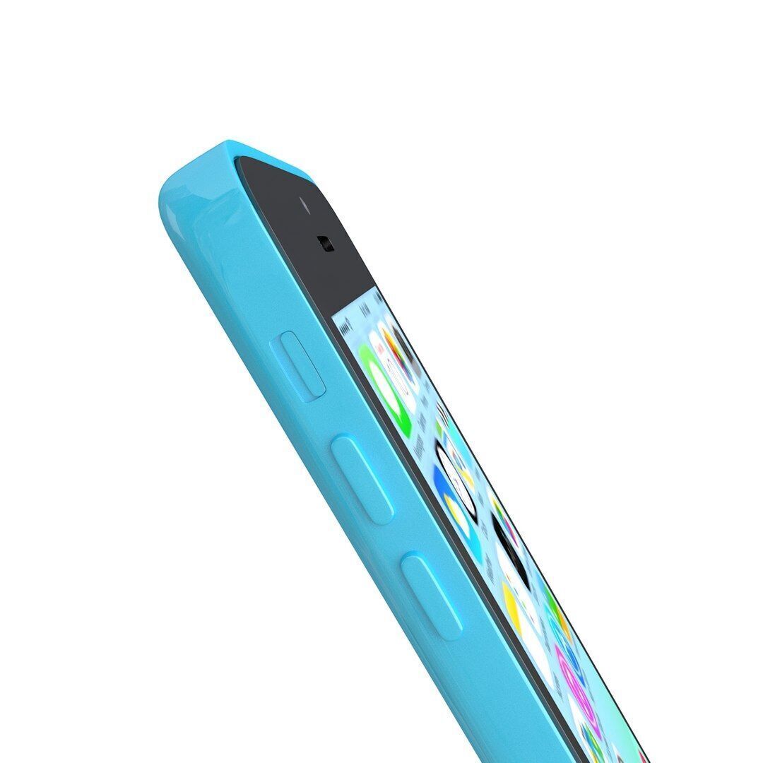 Apple iPhone 5c blue 3D model_2