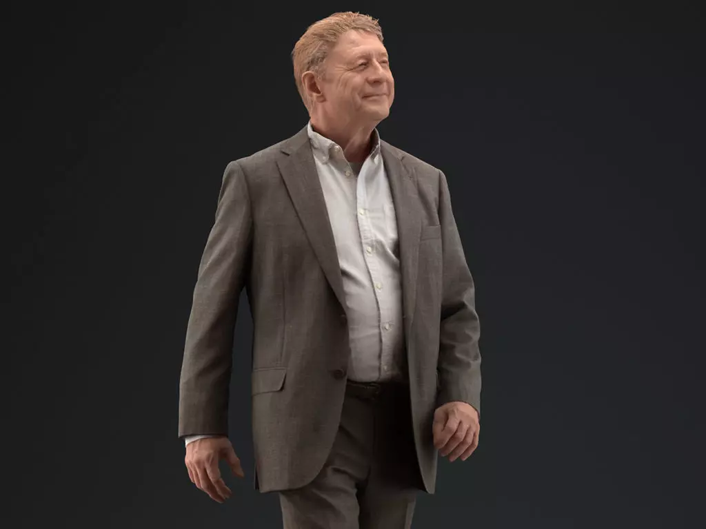 00048PaBsschop011 Man In Suit Walking Pre Posed 3D Model 3D model_0