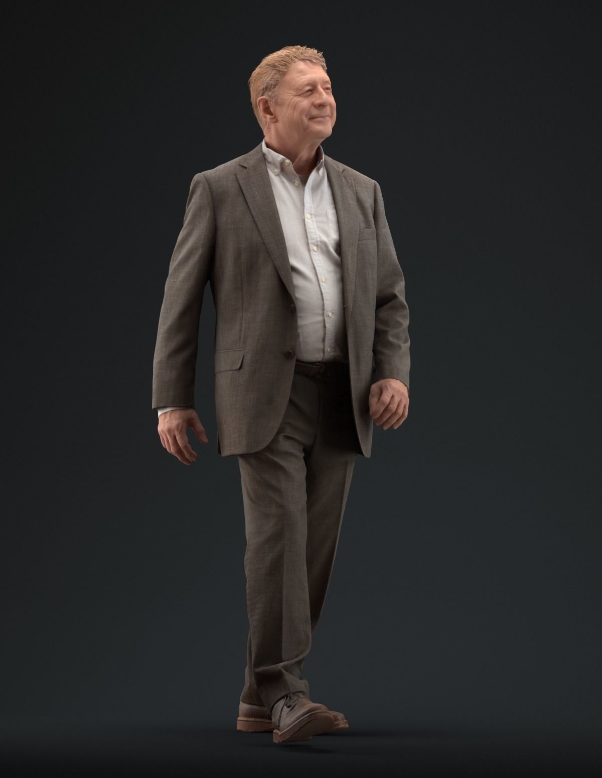 00048PaBsschop011 Man In Suit Walking Pre Posed 3D Model 3D model_11