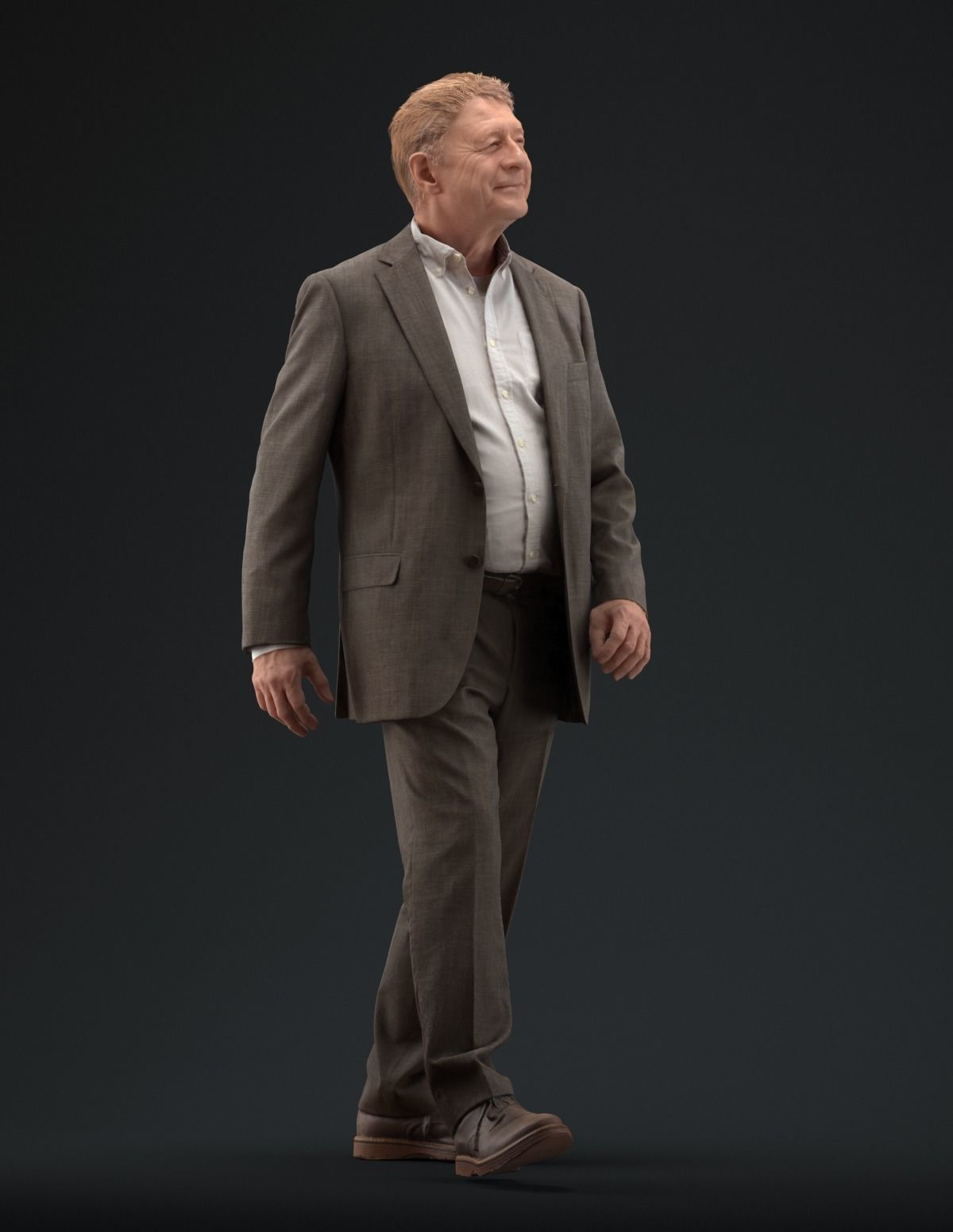 00048PaBsschop011 Man In Suit Walking Pre Posed 3D Model 3D model_2