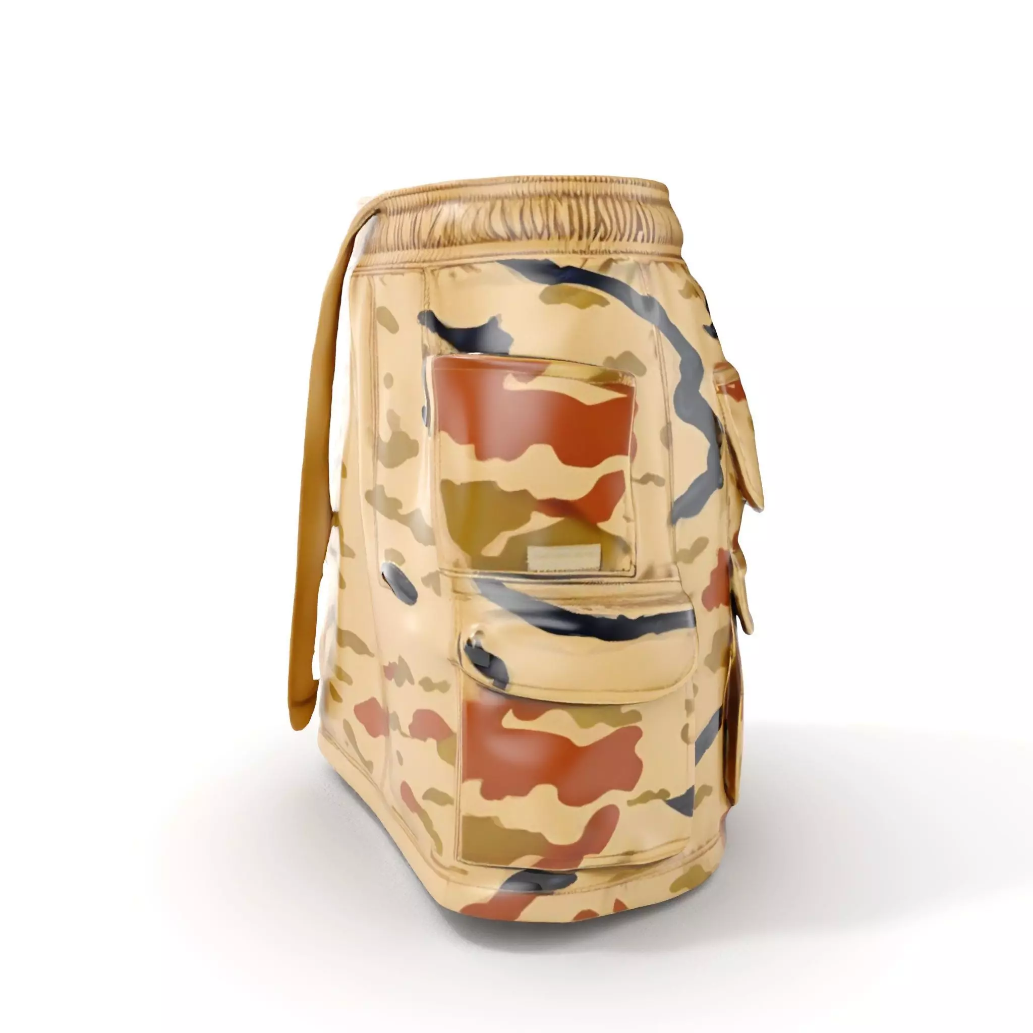 Camouflage Cargo Skirt D Model Pack Low-poly 3D model_0