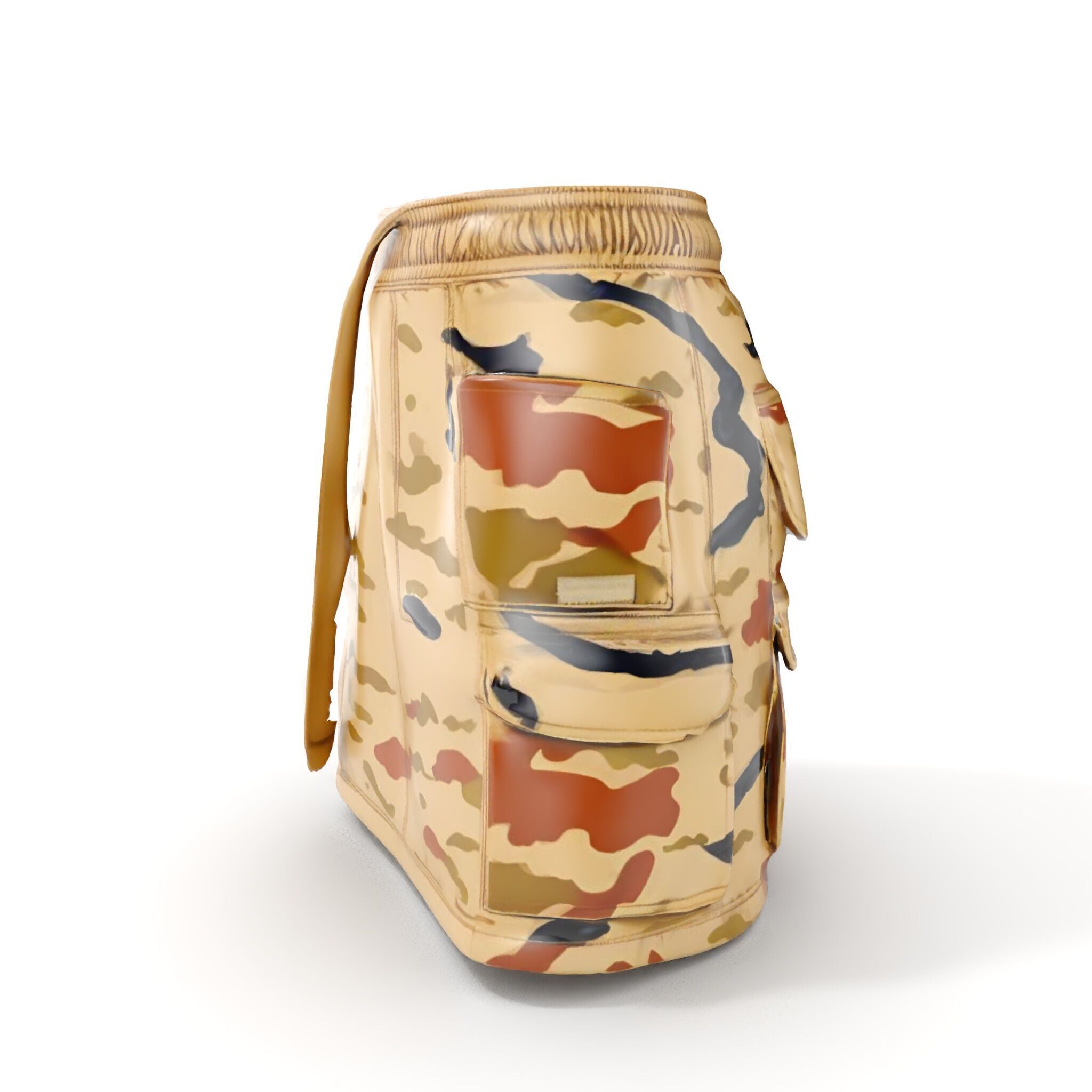 Camouflage Cargo Skirt D Model Pack Low-poly 3D model_23