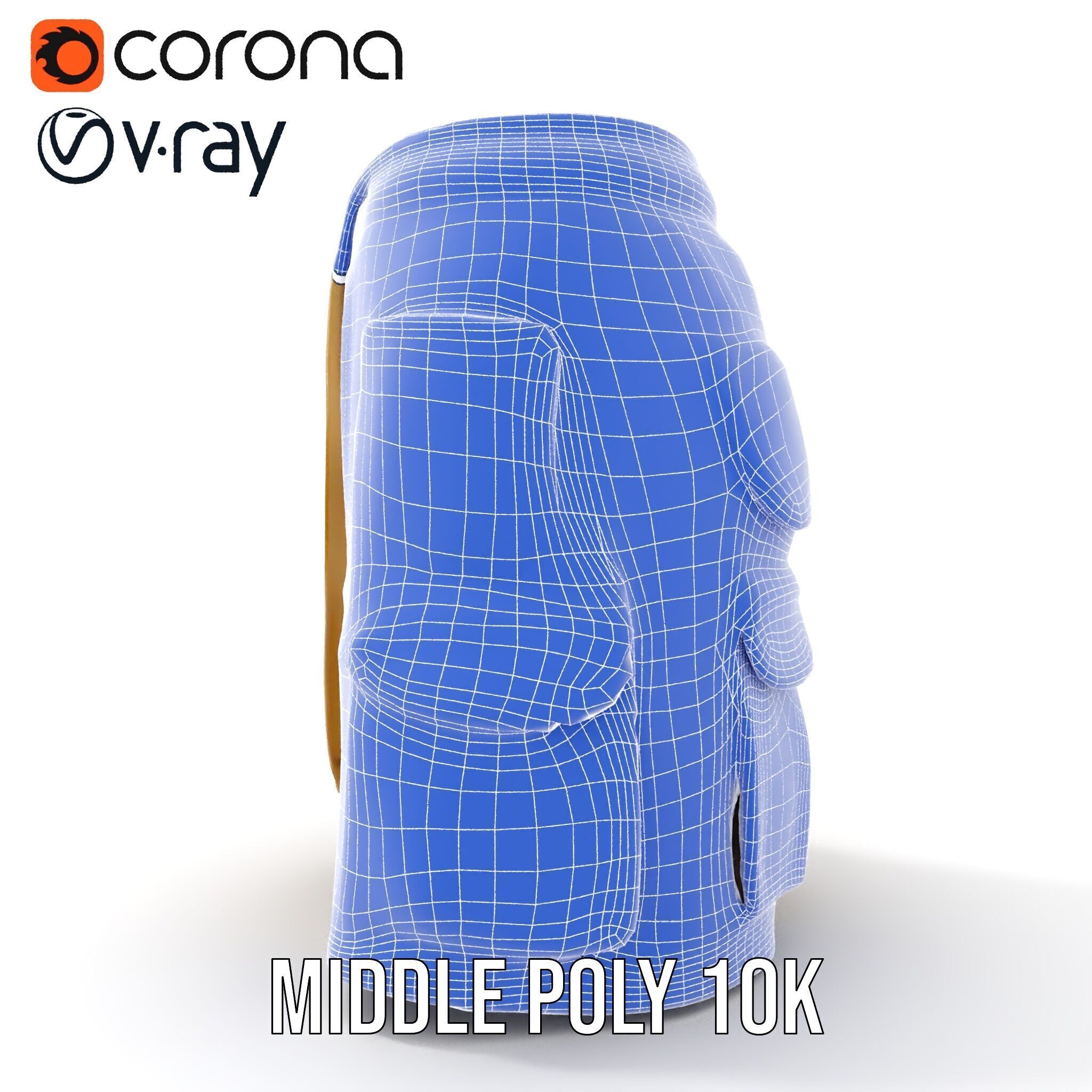 Camouflage Cargo Skirt D Model Pack Low-poly 3D model_32