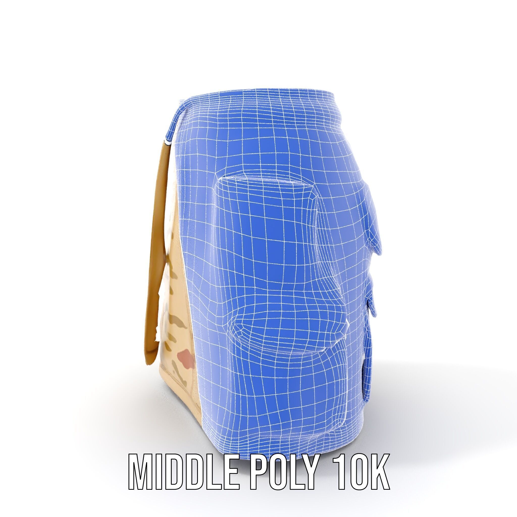 Camouflage Cargo Skirt D Model Pack Low-poly 3D model_26