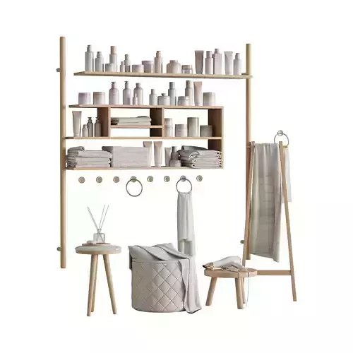 Bathroom accessories 3D model