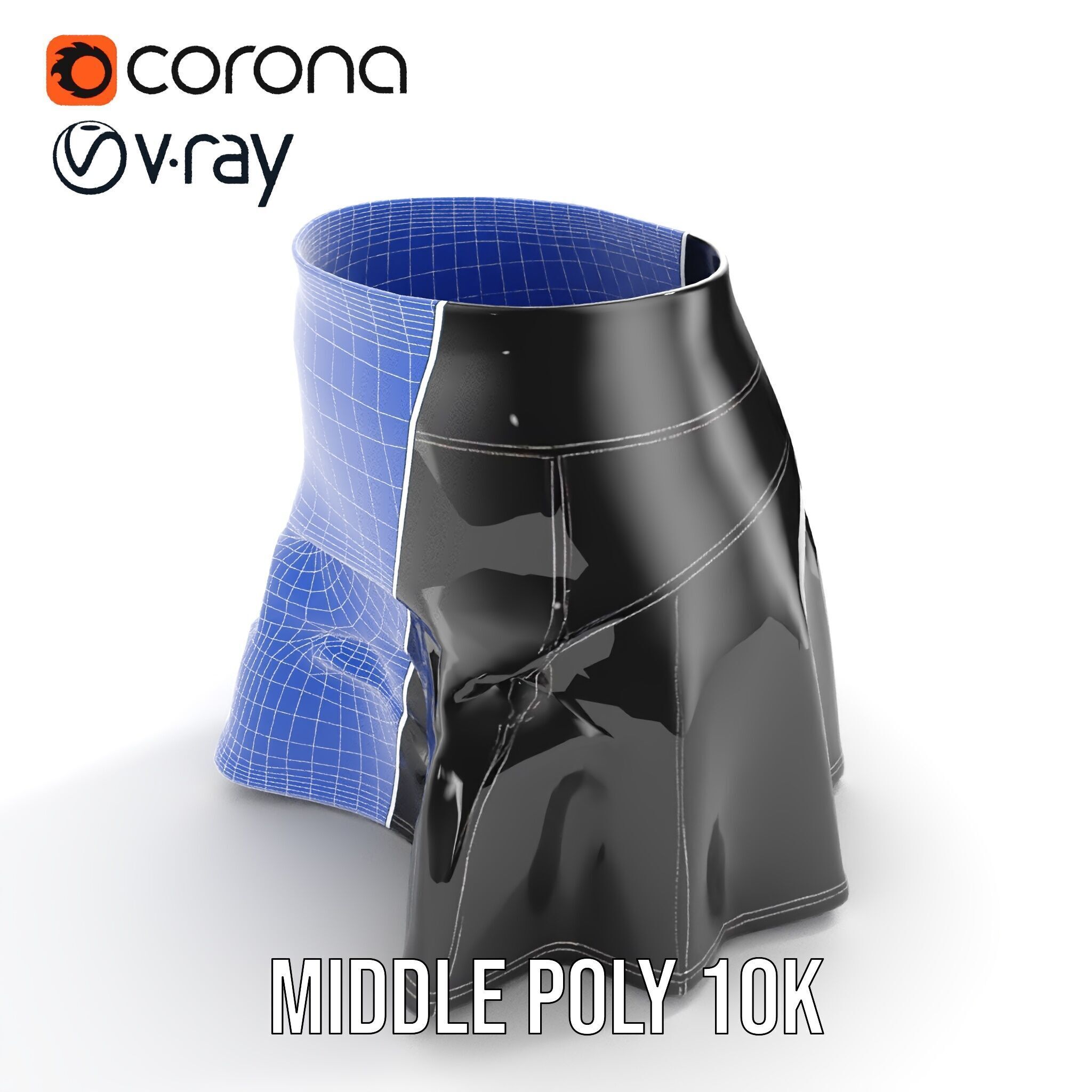 Elegant Skirt model pack for Fashion Visualization Low-poly 3D model_22