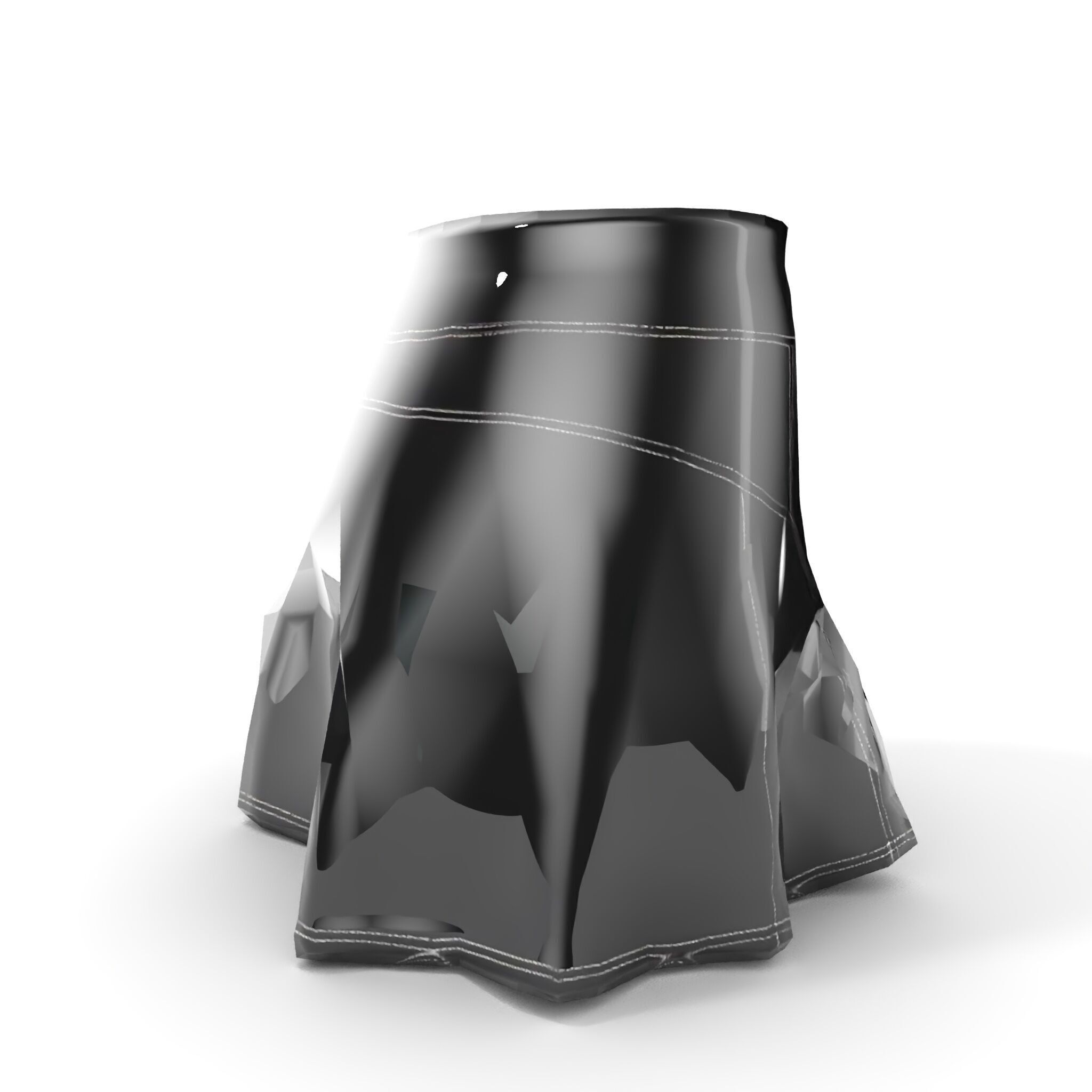 Elegant Skirt model pack for Fashion Visualization Low-poly 3D model_7