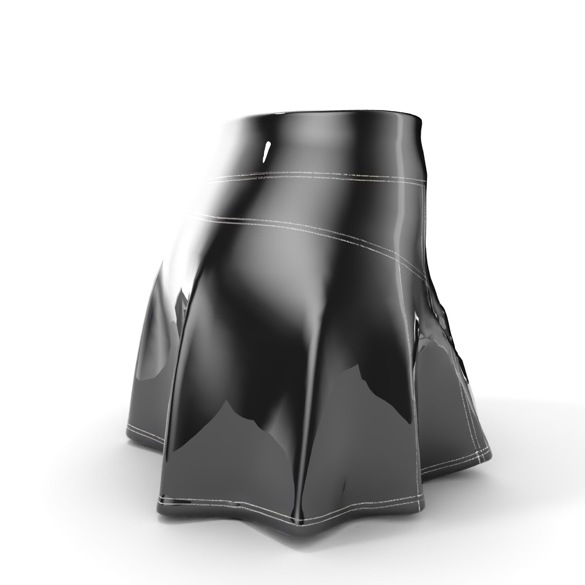 Elegant Skirt model pack for Fashion Visualization Low-poly 3D model_15