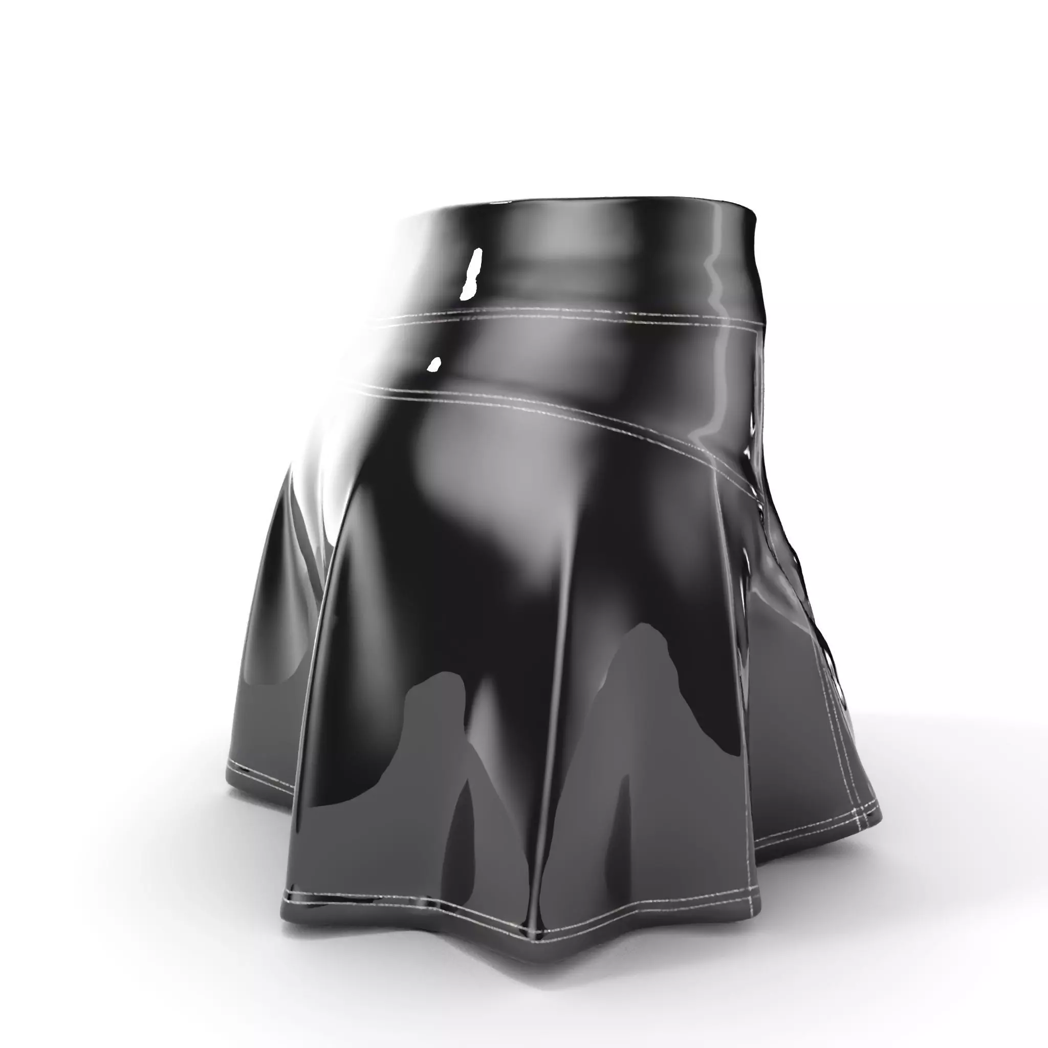 Elegant Skirt model pack for Fashion Visualization Low-poly 3D model_0