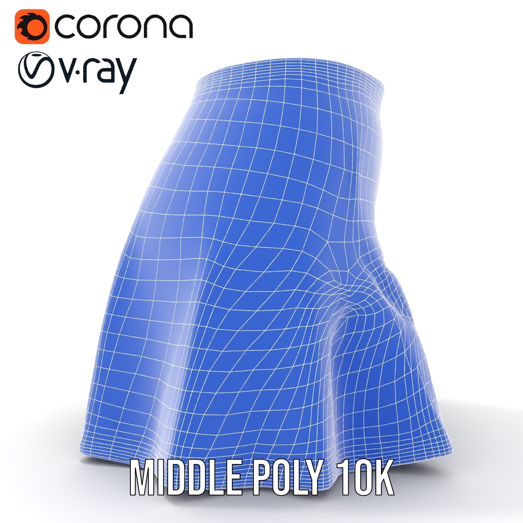 Elegant Skirt model pack for Fashion Visualization Low-poly 3D model_25