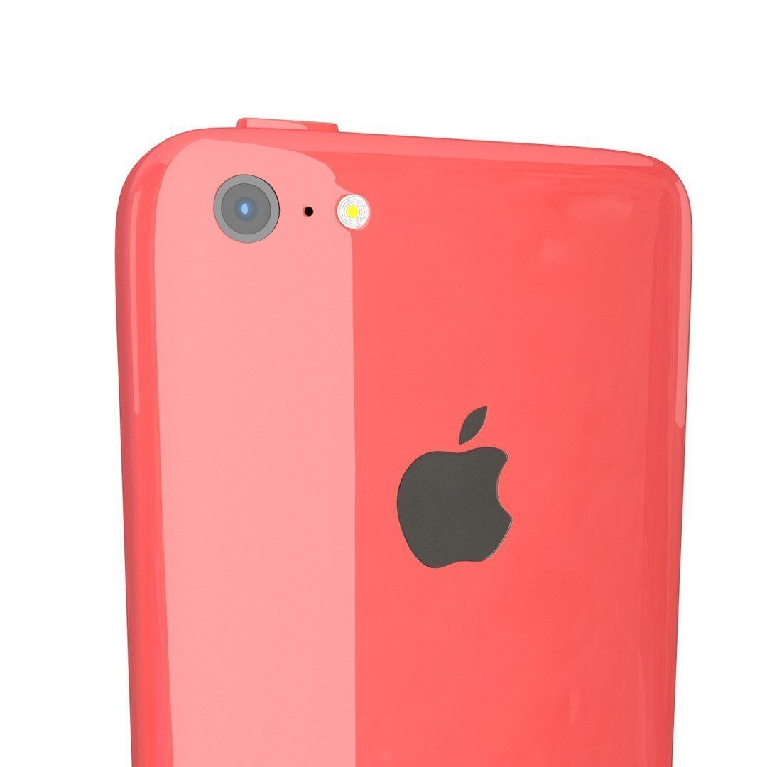 Apple iPhone 5c pink 3D model_6