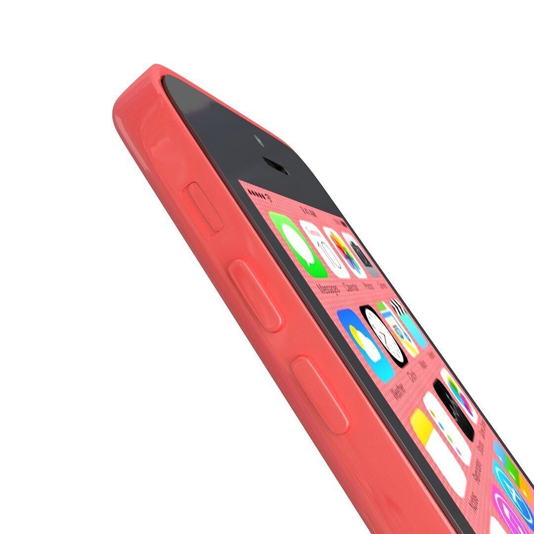 Apple iPhone 5c pink 3D model_4