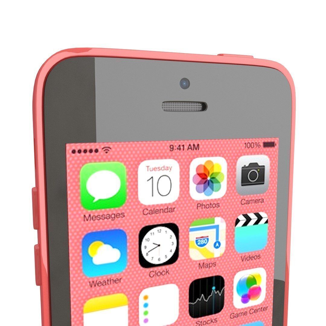 Apple iPhone 5c pink 3D model_5