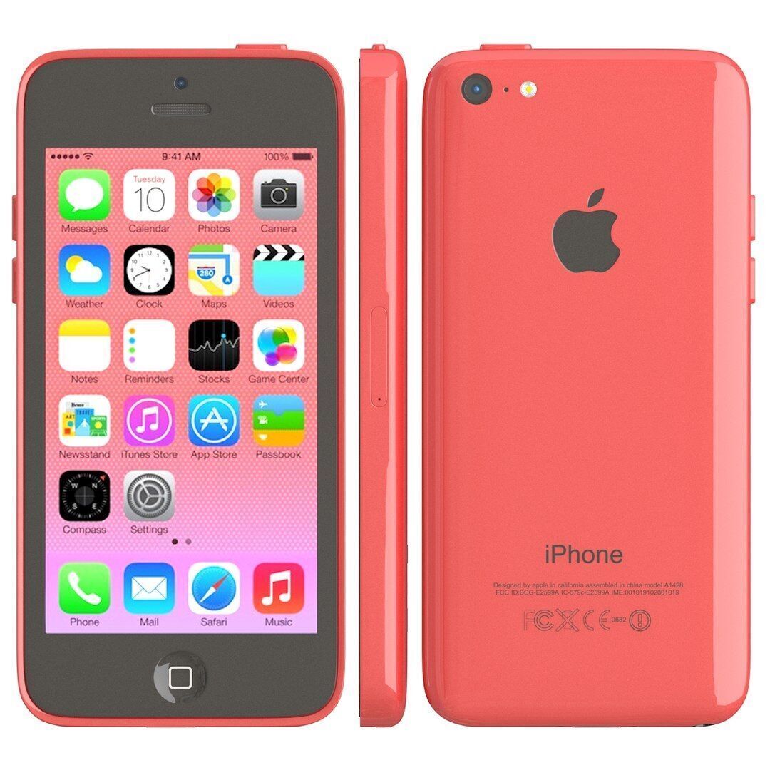 Apple iPhone 5c pink 3D model_1
