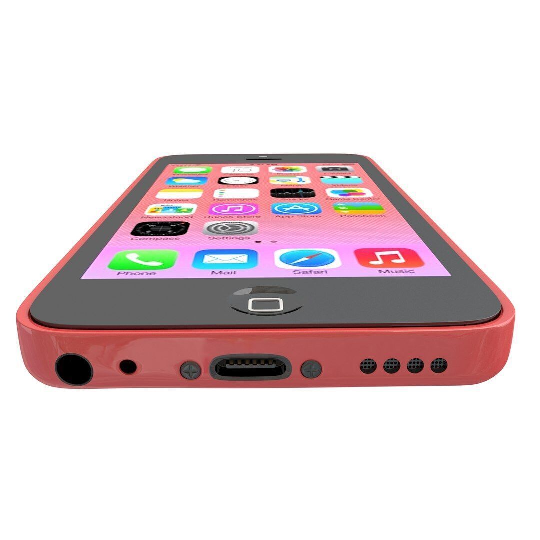 Apple iPhone 5c pink 3D model_3