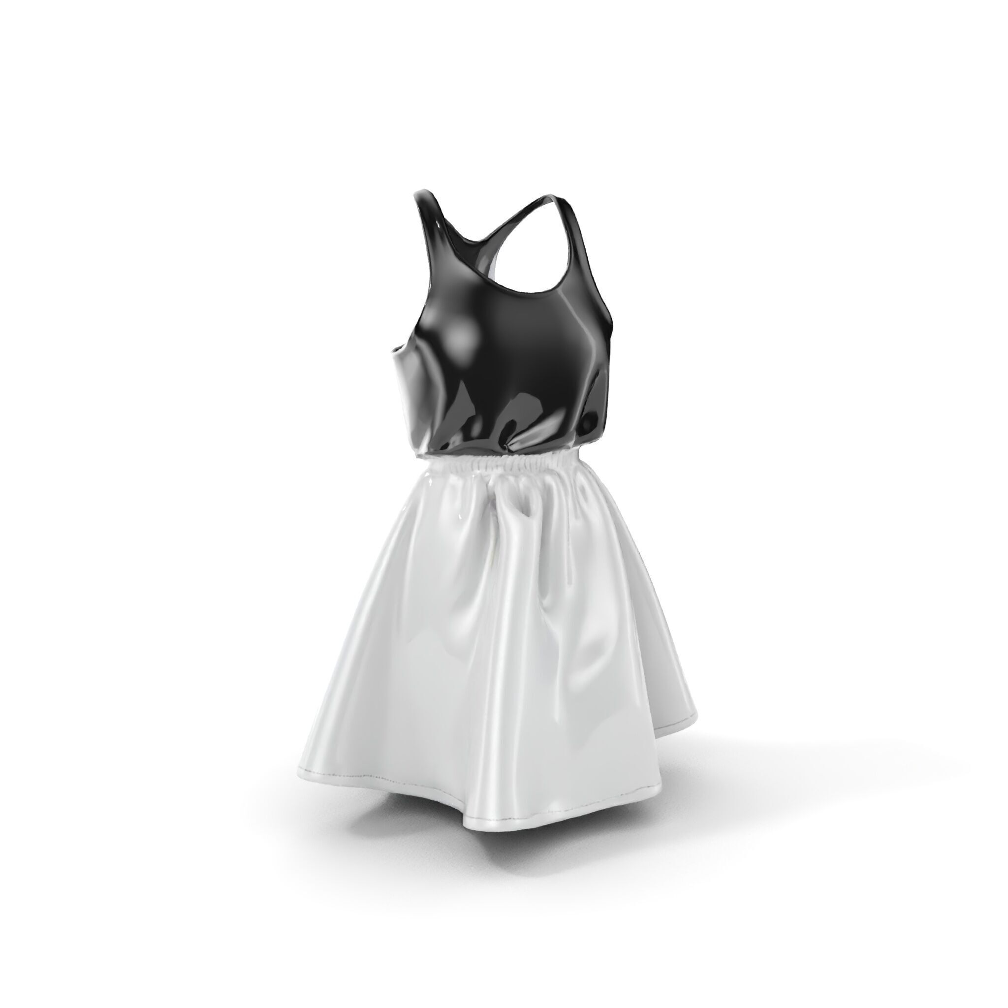 Casual Dress Model Pack for Realistic Animation and Rendering Low-poly 3D model_15