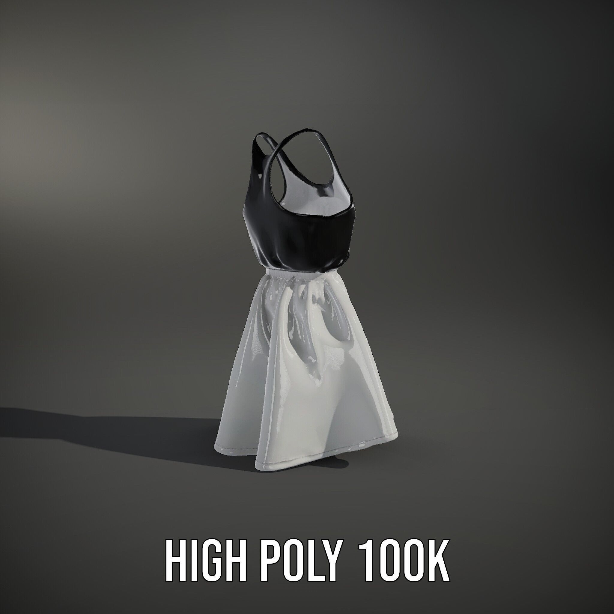 Casual Dress Model Pack for Realistic Animation and Rendering Low-poly 3D model_8