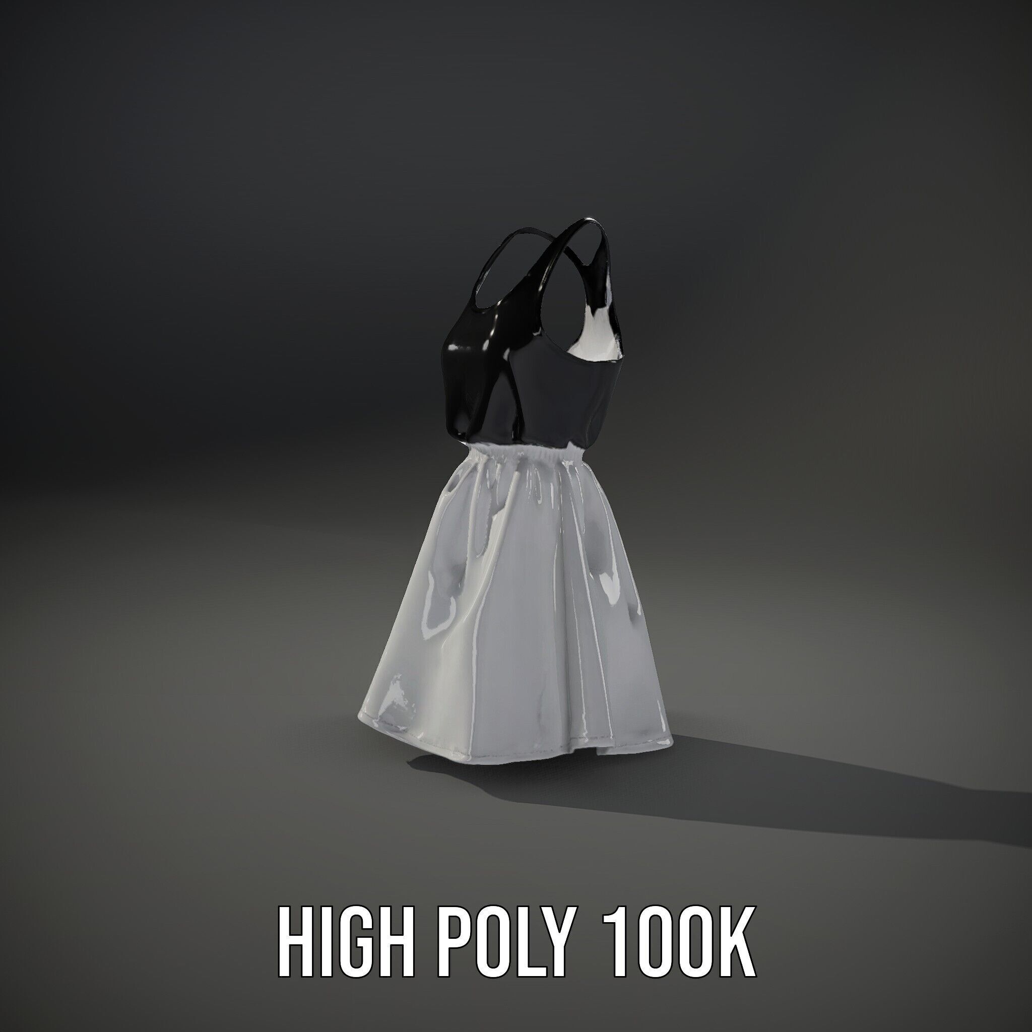 Casual Dress Model Pack for Realistic Animation and Rendering Low-poly 3D model_14
