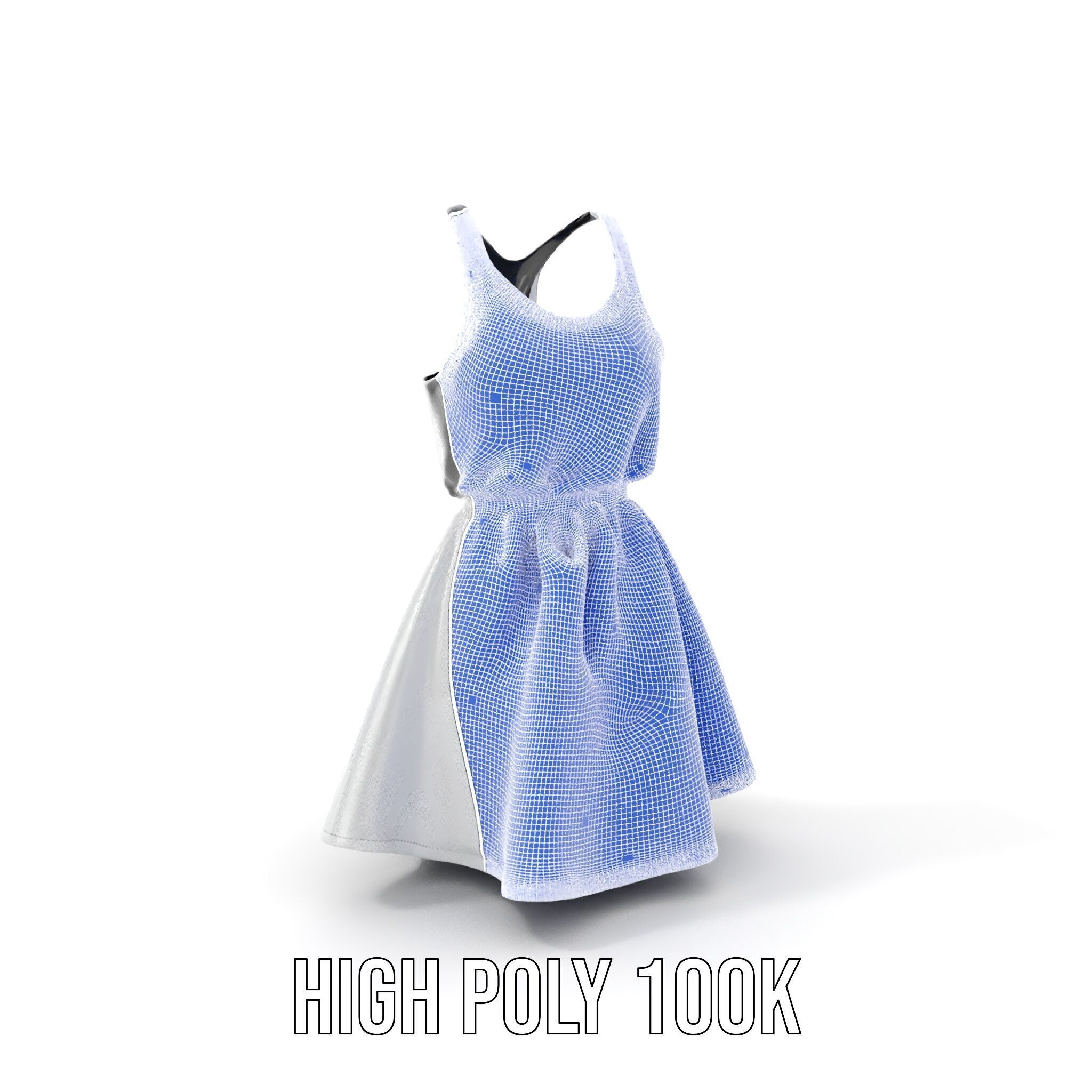 Casual Dress Model Pack for Realistic Animation and Rendering Low-poly 3D model_4