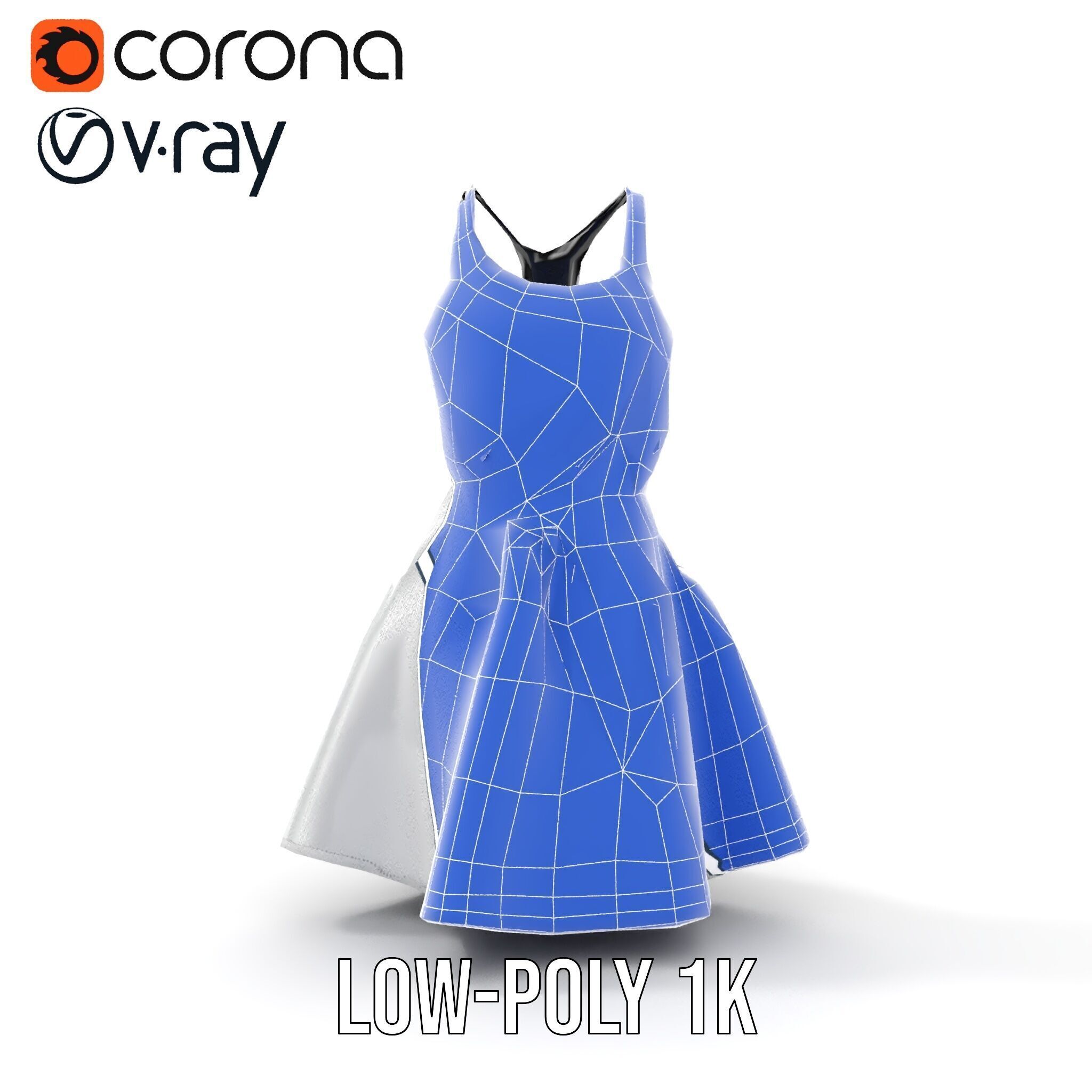 Casual Dress Model Pack for Realistic Animation and Rendering Low-poly 3D model_29