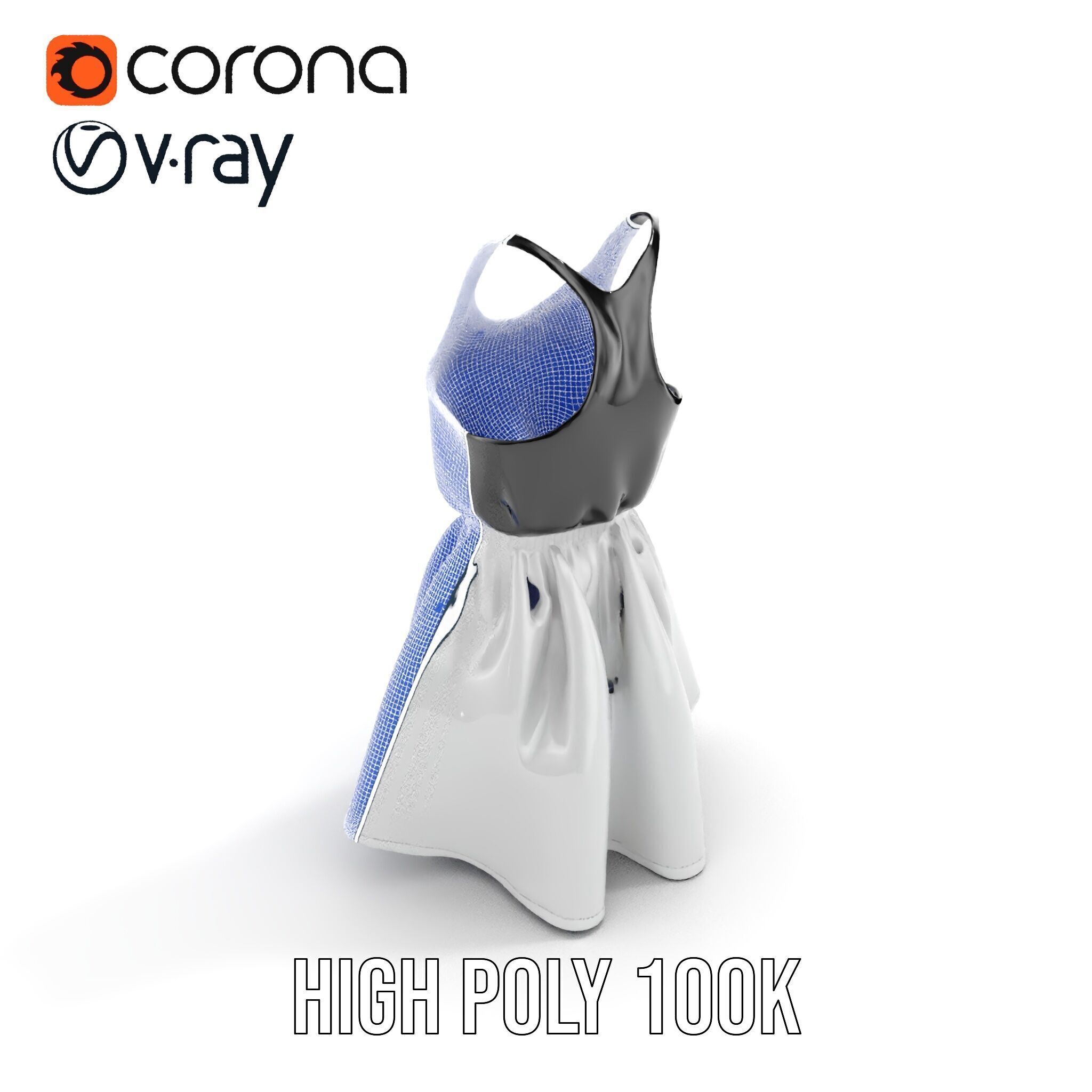 Casual Dress Model Pack for Realistic Animation and Rendering Low-poly 3D model_36