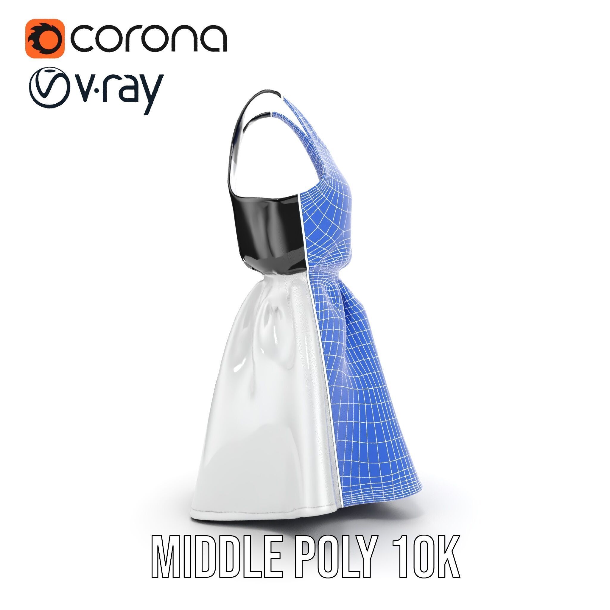 Casual Dress Model Pack for Realistic Animation and Rendering Low-poly 3D model_25