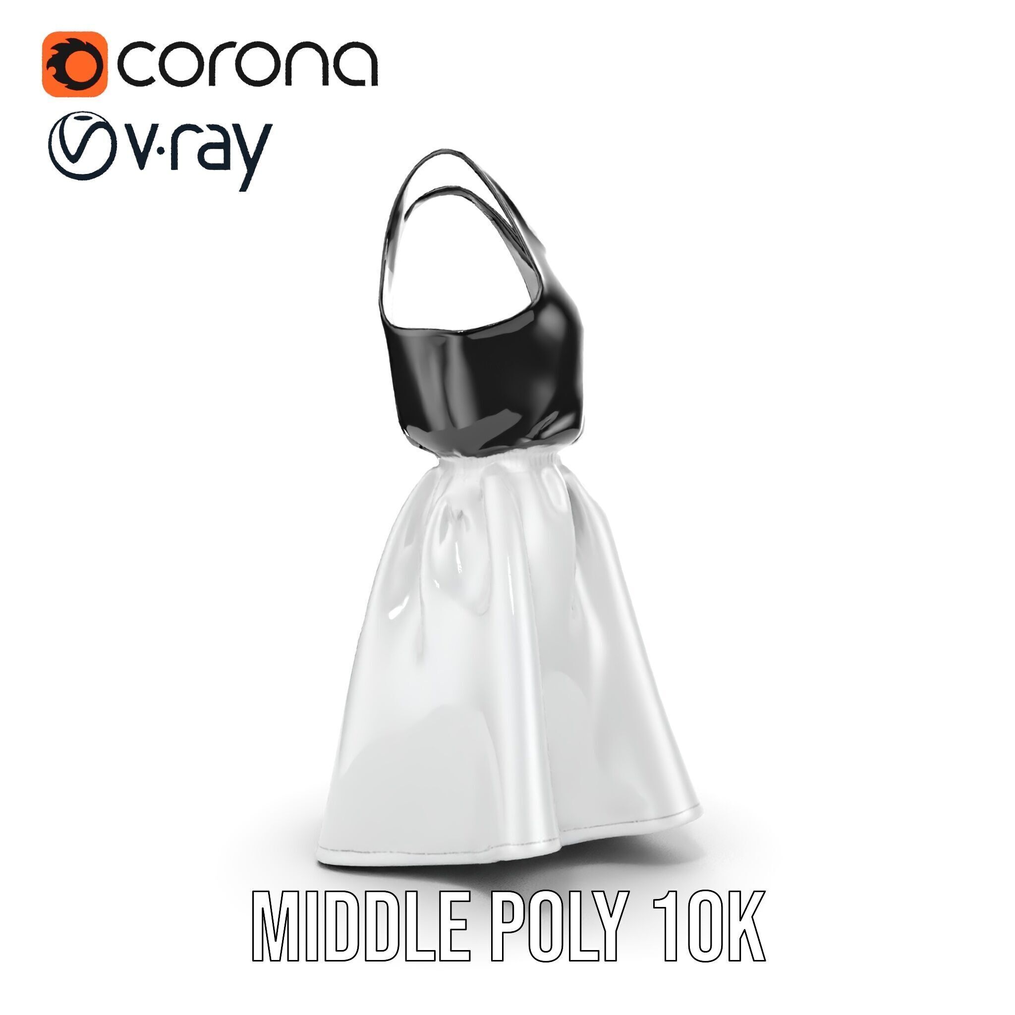 Casual Dress Model Pack for Realistic Animation and Rendering Low-poly 3D model_28