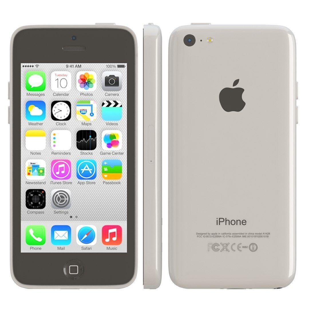 Apple iPhone 5c white 3D model_1