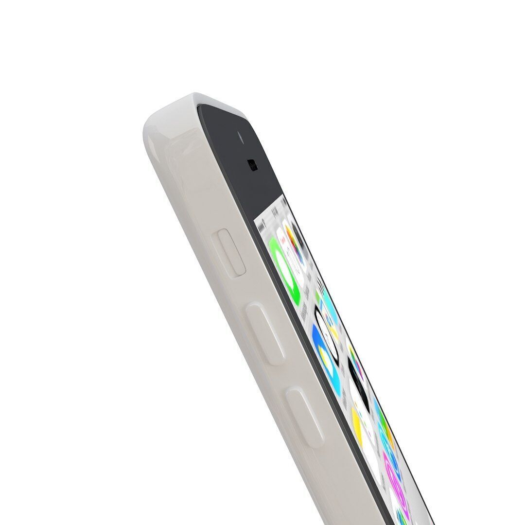 Apple iPhone 5c white 3D model_3