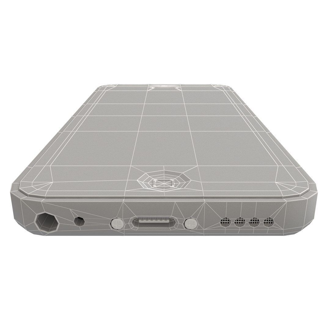 Apple iPhone 5c white 3D model_9