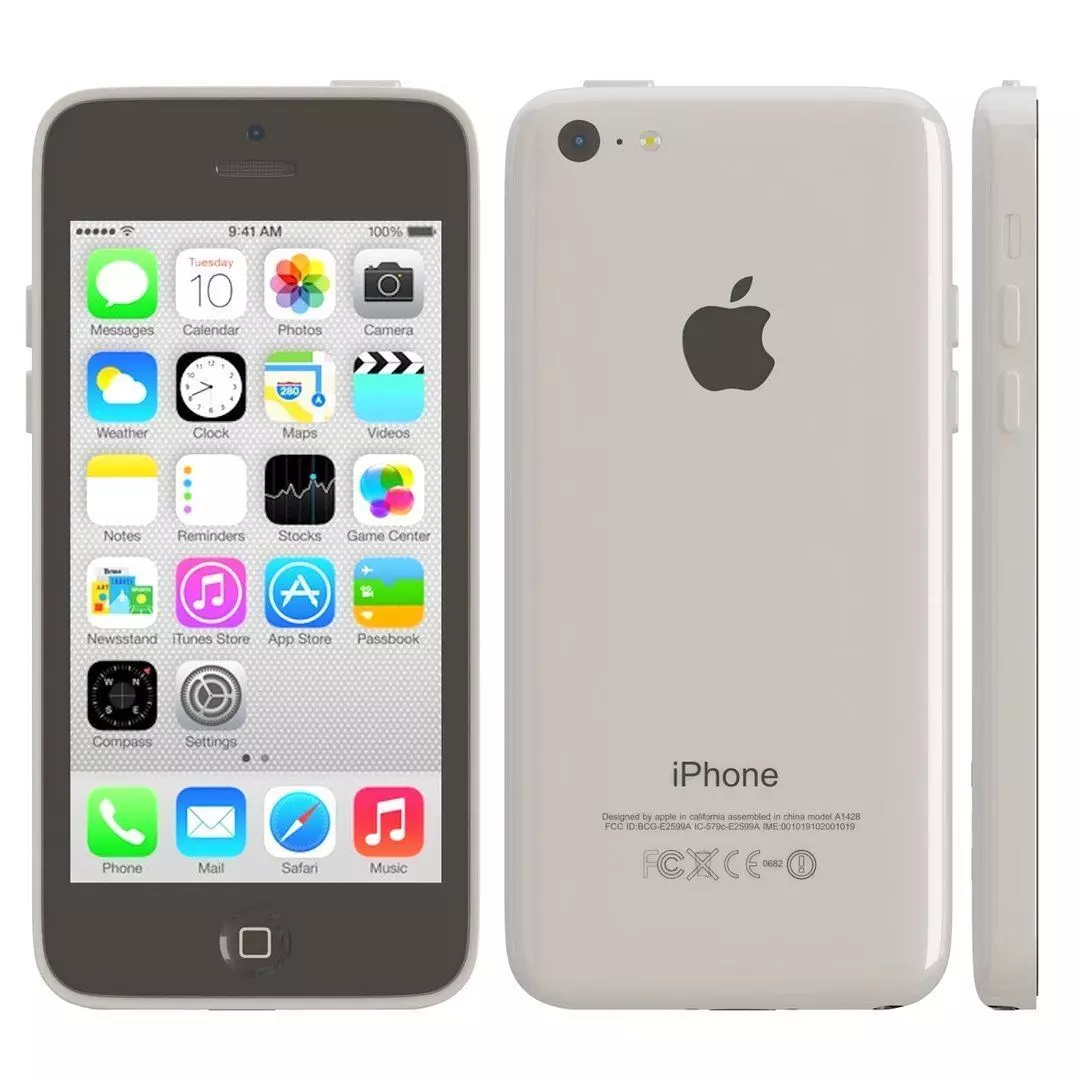 Apple iPhone 5c white 3D model_0