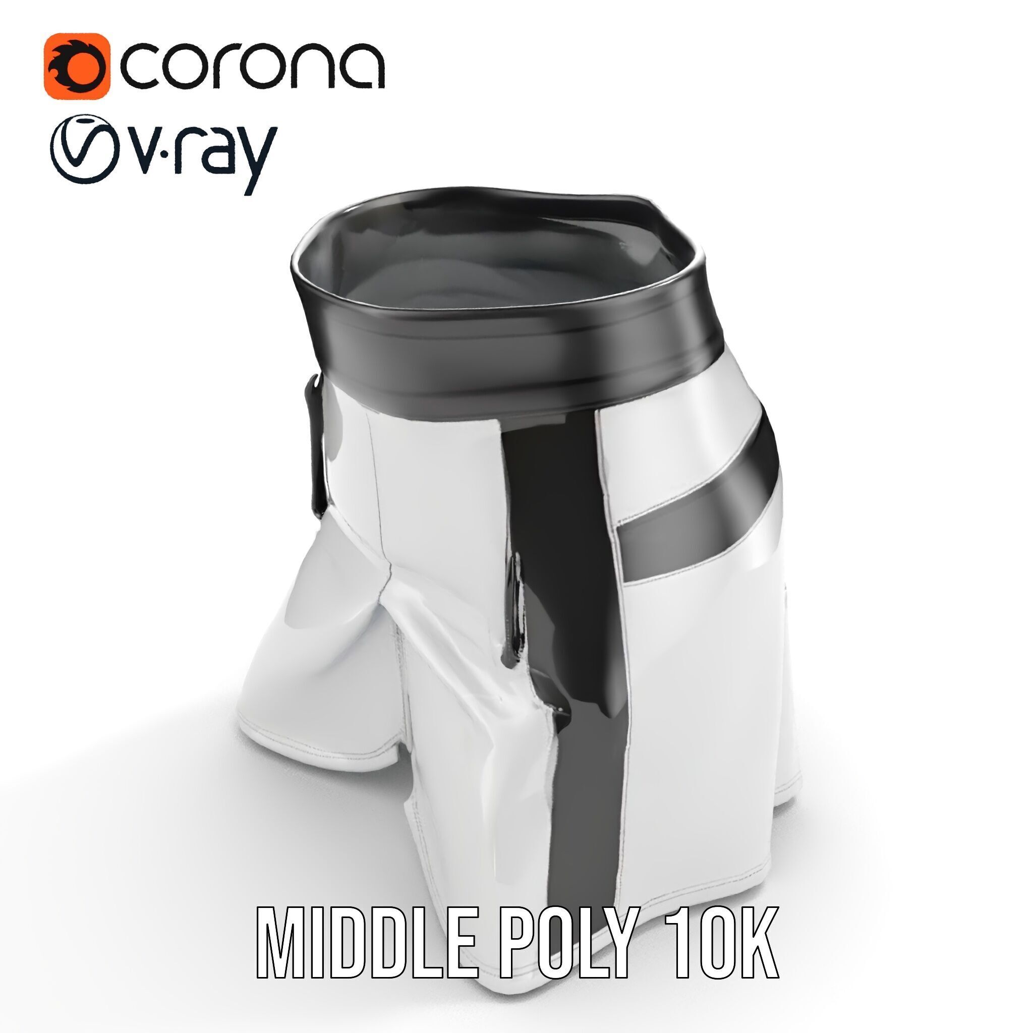 Sports Shorts D Model Pack  Realistic Polyester Design Low-poly 3D model_12