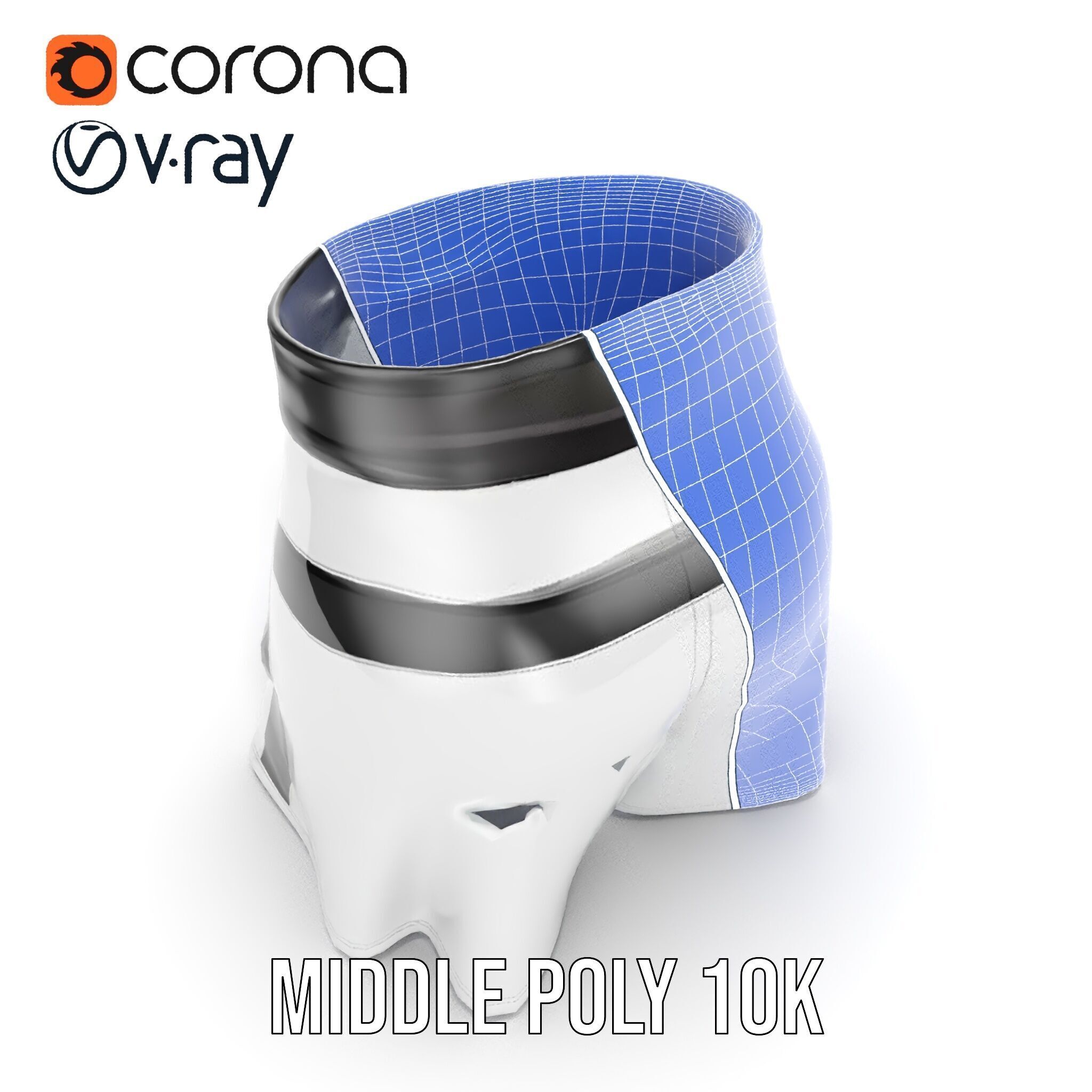 Sports Shorts D Model Pack  Realistic Polyester Design Low-poly 3D model_30